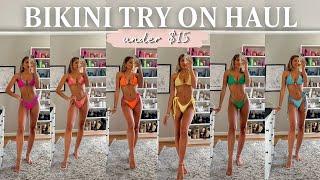 AFFORDABLE BIKINI TRY ON HAUL || 15 shein swimsuits under $15 for spring break 2024