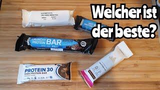 Eure Proteinriegel im Test | Bodylab, Decathlon, Ironmaxx und Achive