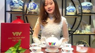 BỘ ẤM CHÉN VTV - GỐM SỨ CAO CẤP BẢO KHÁNH