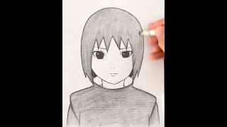 Kid Itachi Uchiha drawing #drawing #anime #itachiuchiha #satisfying #viralvideo #shorts #ootd #fyp