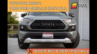 Taco Vinyl Rav4 TRD Pro Grille Install w/ Plexi Garnish