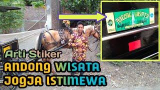 Fungsi Stiker ANDONG WISATA JOGJA ISTIMEWA - kusir andong muda