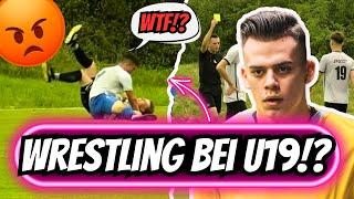 Hitziges U19-Spiel!  Wrestling & Fußball? ‍️