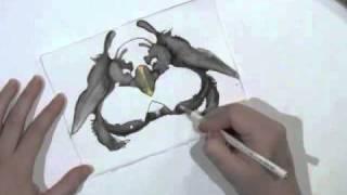 Inkblot   drawing in penguin speedup