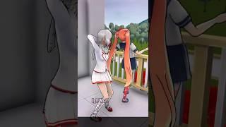 Shiromi pushes Osana off the roof