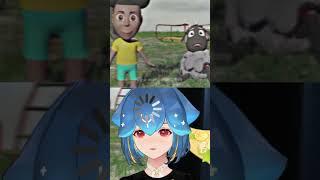 She actually checked his...  #vtuber #vtuberen