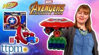 Marvel Avengers: Infinity War Nerf Assembler Gear Captain America Review | Hasbro Toys