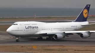 Lufthansa Boeing 747-400 D-ABVM Takeoff 【KIX/RJBB】 -