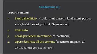 COMUNIONE, MULTIPROPRIETÀ, CONDOMINIO   Esame Per Agente Immobiliare Preparazione Per L'Orale