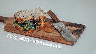 A WEEK OF VEGAN LUNCHES  7 Easy & Savoury Meal Ideas!