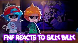 FNF Main Cast React To Silly Billy | Vs Yourself + Bonus Video | FNF Single Hit Mod | Canon