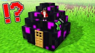 What JJ and Mikey Find in HOUSE inside DRAGON EGG in Minecraft Maizen!