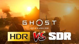 Ghost of Tsushima - HDR vs SDR Comparison - HDR is superior over SDR