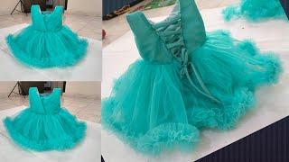 Designer frock for 3 year girl || cutting and stitching