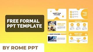 FREE Formal Business PPT Template by Rome