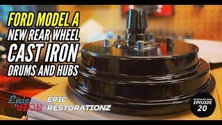 1930 Ford Model A | Cast Iron Hubs and Brake Drums | Rear Brake Drums