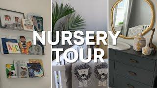 Modern Cozy Nursery Tour 2022 | Neutral Nursery Design Ideas | Safari Theme | Twin Edition