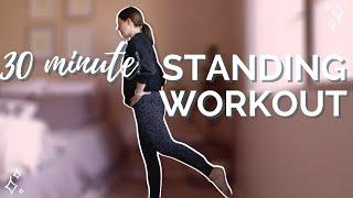 STANDING WORKOUT TO IMPROVE BALANCE // follow along workout, for small spaces & better balance