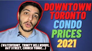 Downtown Toronto Condo Prices By Specific Neighborhoods - So Far In 2021!