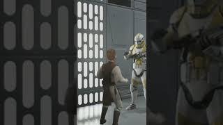 Clone Trooper giving Cal a Highfive #clonewars #clonetroopers #jedifallenorder #gaming