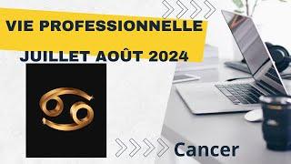 ️ Cancer Vie professionnelle Juillet Août 2024️ De l' appréhension, mais vous êtes à la hauteur !