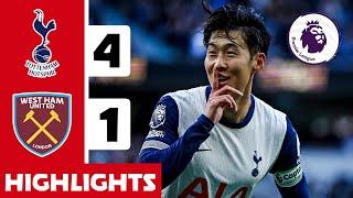 TOTTENHAM vs WEST HAM (4-1) | SON COMEBACK!! Goals & Extended Highlights | Premier League 2024/25