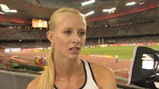 WCH 2015 Beijing - Sage Watson CAN 400m Hurdles Semi Final