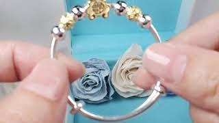 嬰兒手鐲 999純銀 BB手鈪 百日宴禮物 滿月禮物 金色福 Baby Bangle