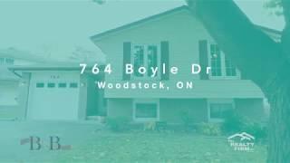 764 Boyle Dr. Woodstock, ON