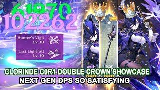 Clorinde C0R1 Double Crown Showcase - Next Gen DPS so Satisfying | C3R1 Clorinde Gacha Test