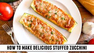 The BEST Stuffed Zucchini Recipe EVER | My Family Went Wild!!