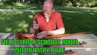 Field Stripping a Swiss M1911 infantry rifle - reassemble & shooting