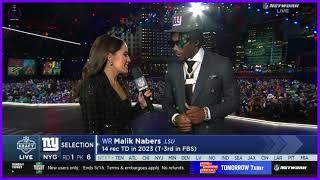 #Giants WR Malik Nabers with an interview at the NFL Draft. #NFL