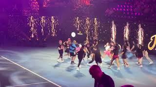 The cast of & Juliet performing at the opening of Australian Open Women’s Semifinal 2023 