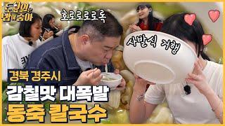 EP.99 오픈런 필수 경주 칼국수 맛집! 쫄깃X시원한 동죽 칼국수에 코박먹하고만 히밥! [토요일은 밥이 좋아] 매주 (토) 오후 5시 본방송