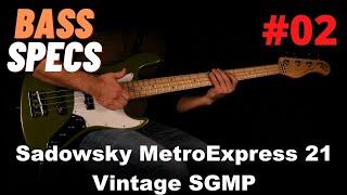 Sadowsky MetroExpress 21 Vintage SGMP - Bass Specs