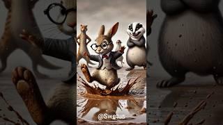 Timmy vs. the Senior Bullies: A Showdown! #rabbit #shorts #ai #funny #cute #rabbids