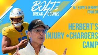 Chargers QB Justin Herbert's injury and Jim Harbaugh's culture shift w/ ESPN's Jeremy Fowler