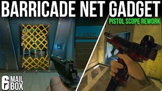 Barricade Net Gadget, Pistol Scope Rework, Thunderbird buff & More! Siege Mailbox