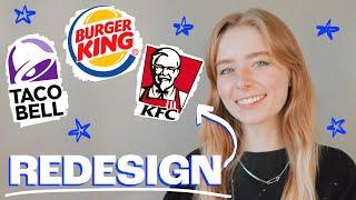 Redesigning Popular Fast Food Logos