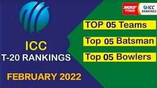 ICC T20 Ranking 2022 | Icc T20 Ranking Teams | Icc Ranking Batsman & Bowlers | Sports Fix