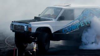 TRUKOTH burnout car Dragway at the Bend EPIC tyre-slashing skids 6/7/24