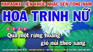 Karaoke Liên Khúc Trữ Tình Nửa Bài Beat Cực Chuẩn Tone Nam | Hoa Trinh Nữ - Từ Lúc Em Đi