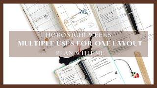 Functional Hobonichi Weeks plan with me | 3 ways to use 1 layout | paperjoyph