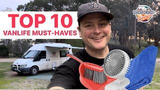 TOP 10 VAN LIFE MUST-HAVES / CARAVAN ESSENTIALS / VAN LIFE ESSENTIALS / FREE CAMPING ESSENTIALS BTS