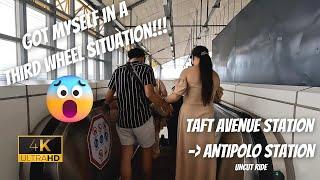 MRT 3 - LRT 2 | Taft  Station to Antipolo Station | Uncut Ride | Metro Manila, Philippines | [4K]