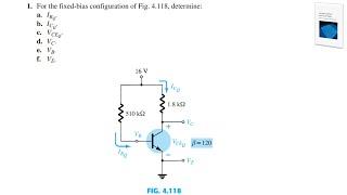 Problem 1 | Chapter 4 | Electronic Devices and Circuit Theory Boylestad & Nashelsky 11th Edition