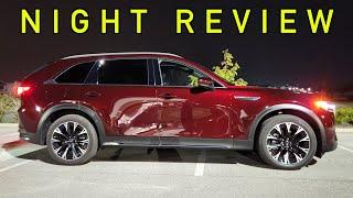 NIGHT REVIEW! -- Does the 2024 Mazda CX-90 Lighting Impress Inside and Out??