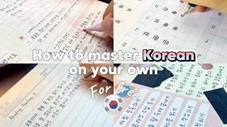 How to learn Korean on your own+tips and resources you need