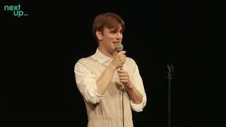 Stepan Mysko von Schultze at the final of the Chortle Student Comedy Award 2022